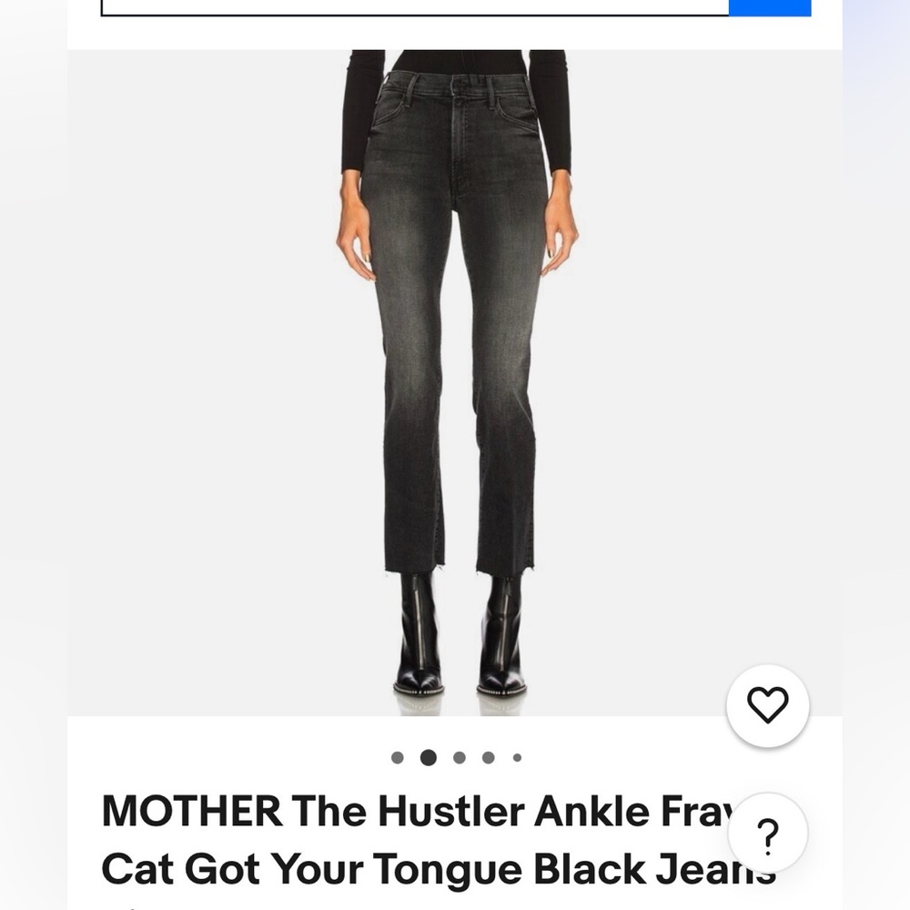 Mother High Rise Straight Leg Jeans Size 28